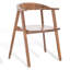 Chaise avec accoudoirs en bois massif Gensis