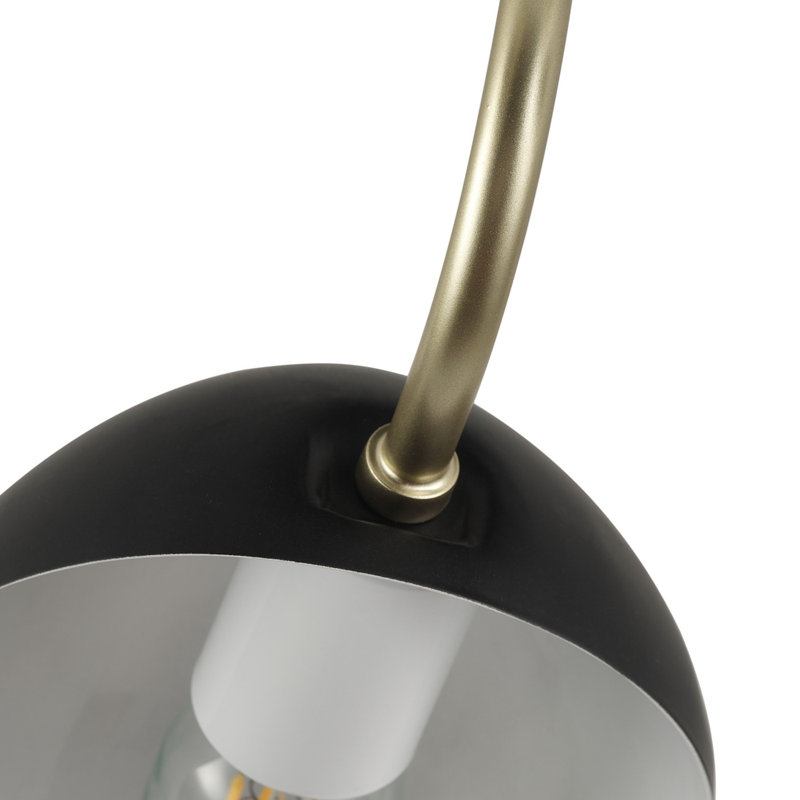 3-black white dimmable wrought iron circular ceiling light