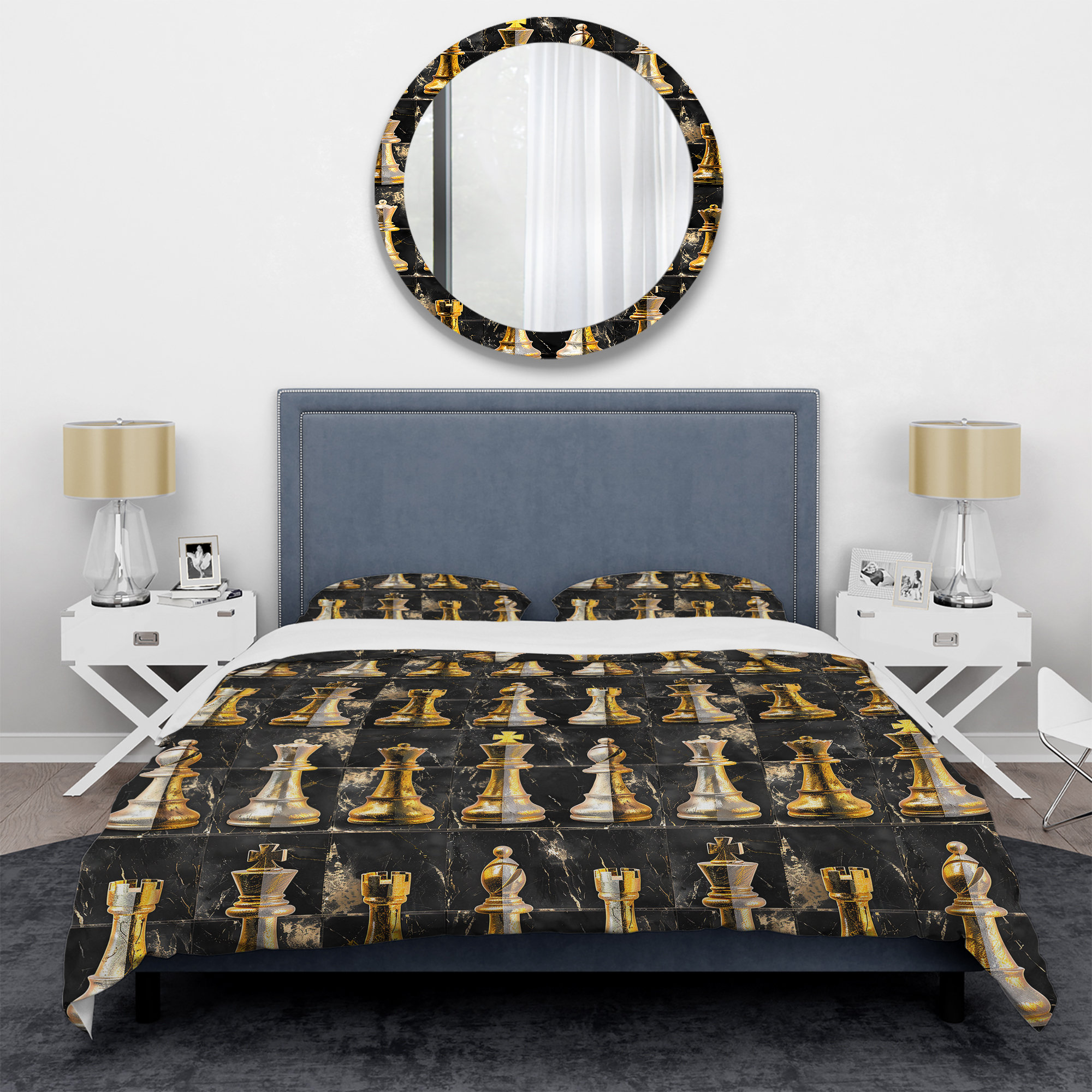 Casino Poker Pattern Print Duvet Cover Bedding Set