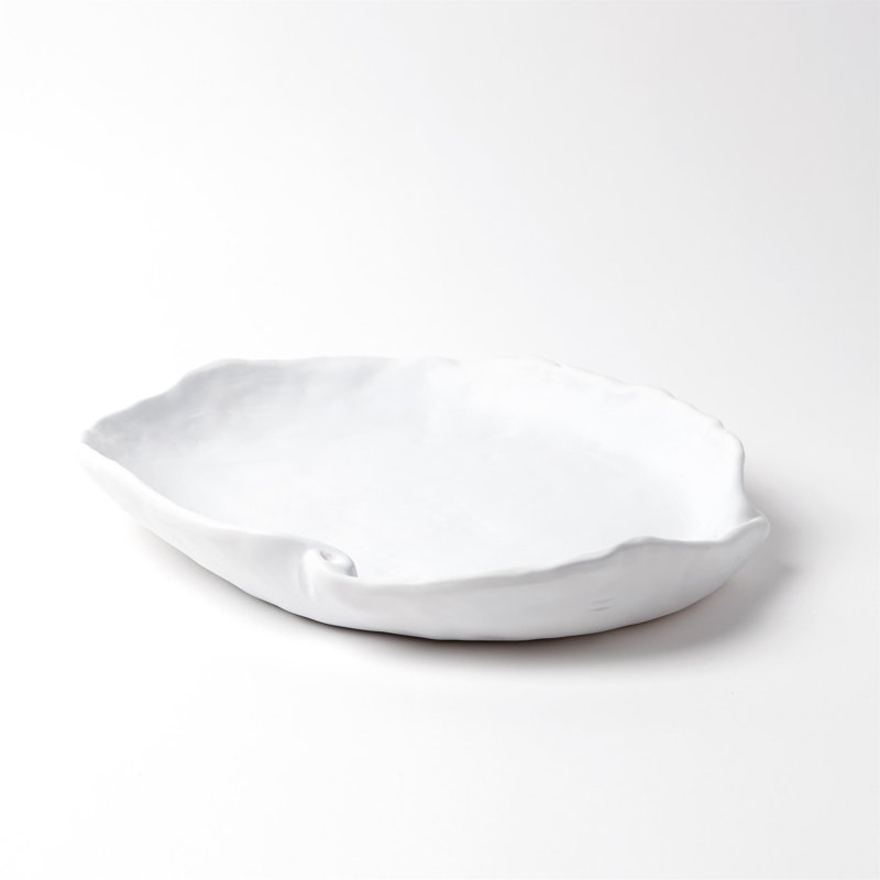 Matte White Ceramic Decorative Table Bowl