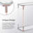 Modern Chrome And Acrylic Console Table With Glass Top And Storage Space