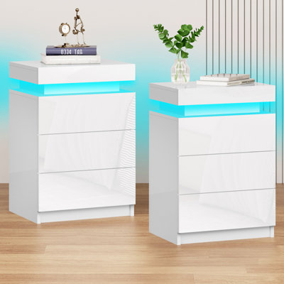 45 cm W Bedside Table