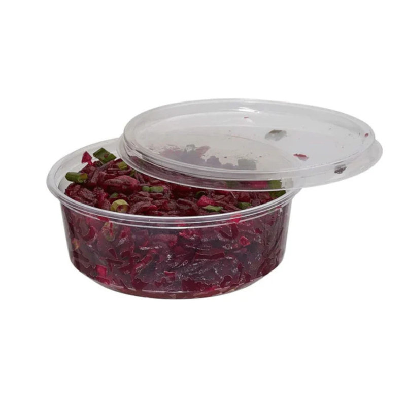 BPA-Free Deli Food Storage Containers with Lids, Microwave & Freezer Safe, 8 oz, 150 Count