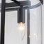 33" Modern Farmhouse 5-Light Oval Clear Glass Linear Kitchen Island Chandelier