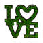 Décoration murale lettre «LOVE»