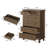 47" Tall Vintage 6 Drawer Wood Dresser with Carved Handles & Tapered Legs for Bedroom-638579733
