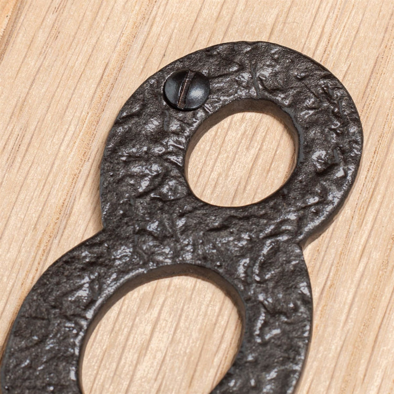 7.8cm H Iron House Number