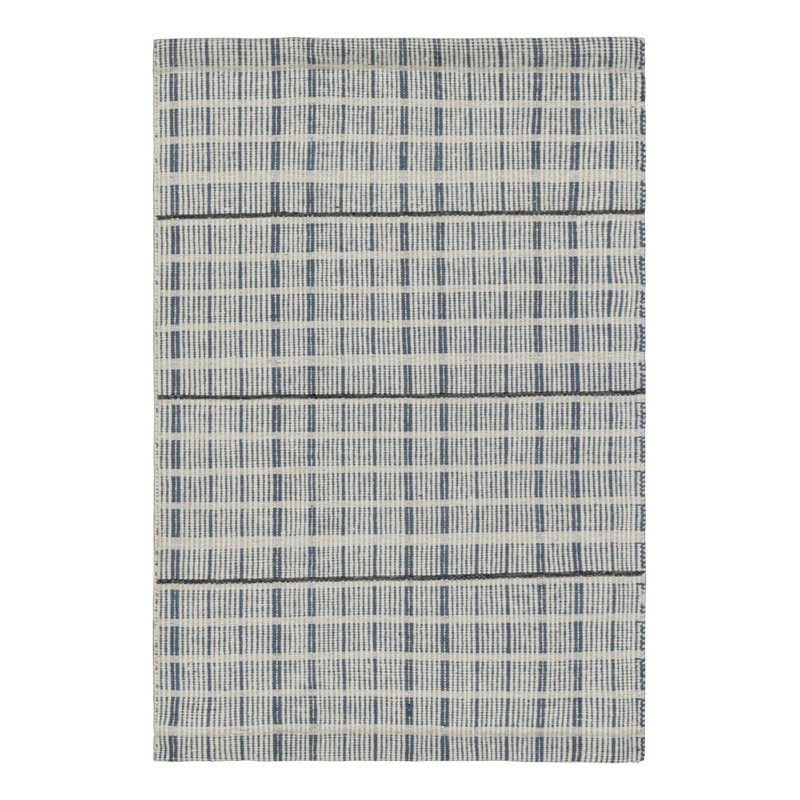 Wool Geometric Area Rug, Rectangle 5' x 7'