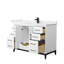 Meuble-lavabo sur pied simple 42 po avec plateau en quartz Amici-98144042-98144044-123176026