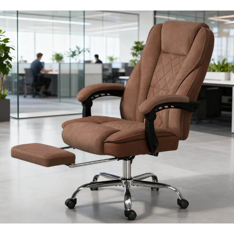 Fauteuil de massage chauffant multifonctionnel, conception en acier réglable, confort moderne pour le bureau à domicile