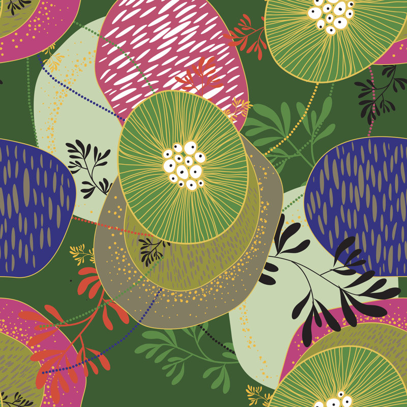 Boxton Abstract Seamless Background - Wrapped Canvas Print, 30cm H x 30cm W x 3.8cm D