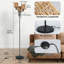 Lampe sur pied en rotin noir 64,96 po Adonus