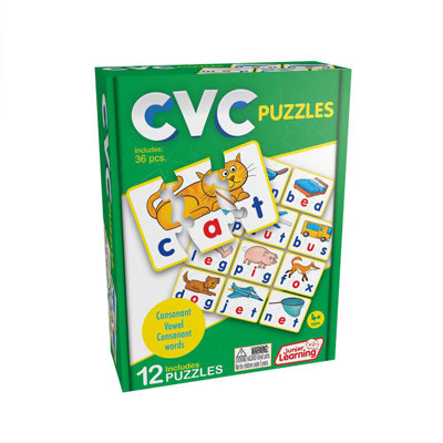 Junior Learning CVC Word Builder Learning Educational Puzzles