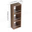 Armoire à miroir murale, armoire de salle de bain avec rangement sans porte (armoire à miroir seulement, sans cadre en aluminium noir)