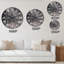 Abstrait abstrait nuages gris translucides - horloge murale moderne-318165969