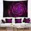 Floral floral rose mauve avec tapisserie foncée-28505526