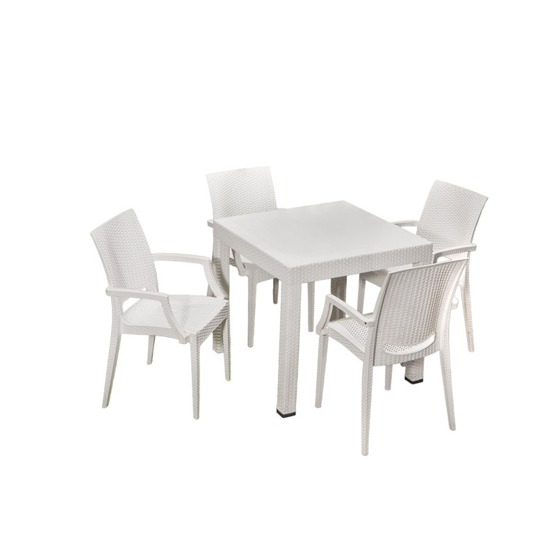 Cardamom 4 - Person Patio Dining Set with Rectangular Table