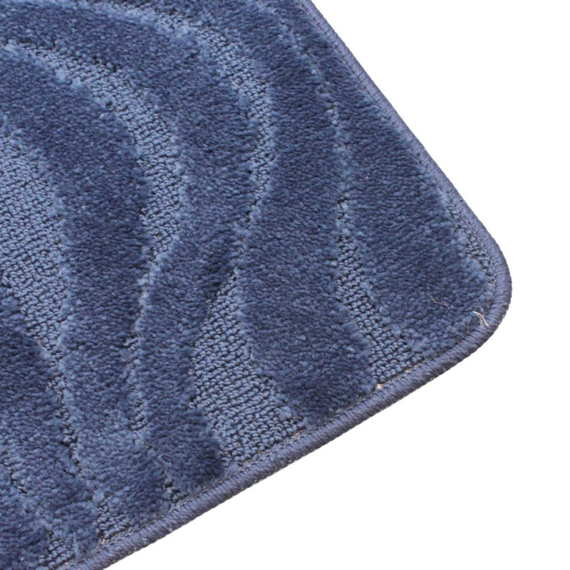 Polypropylene Plastic Bath Mat, Navy