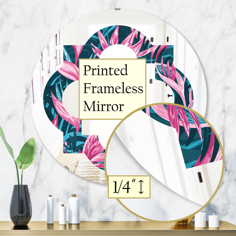 Miroir mural sans cadre Quatrefoil, H 31,5 po x l po