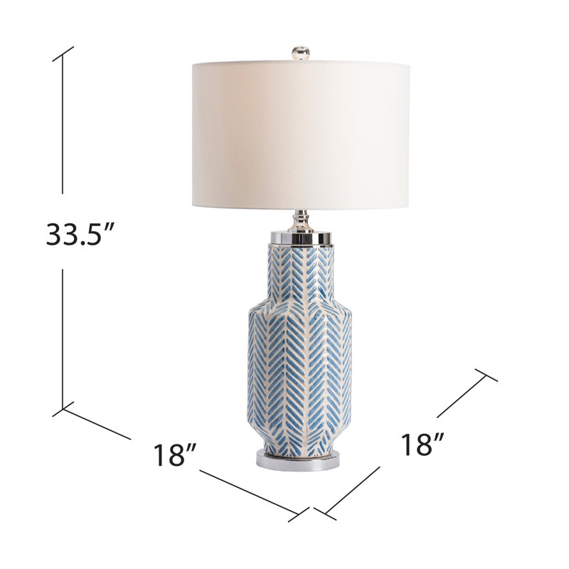 Lampe de table en céramique 33,5 po Perez