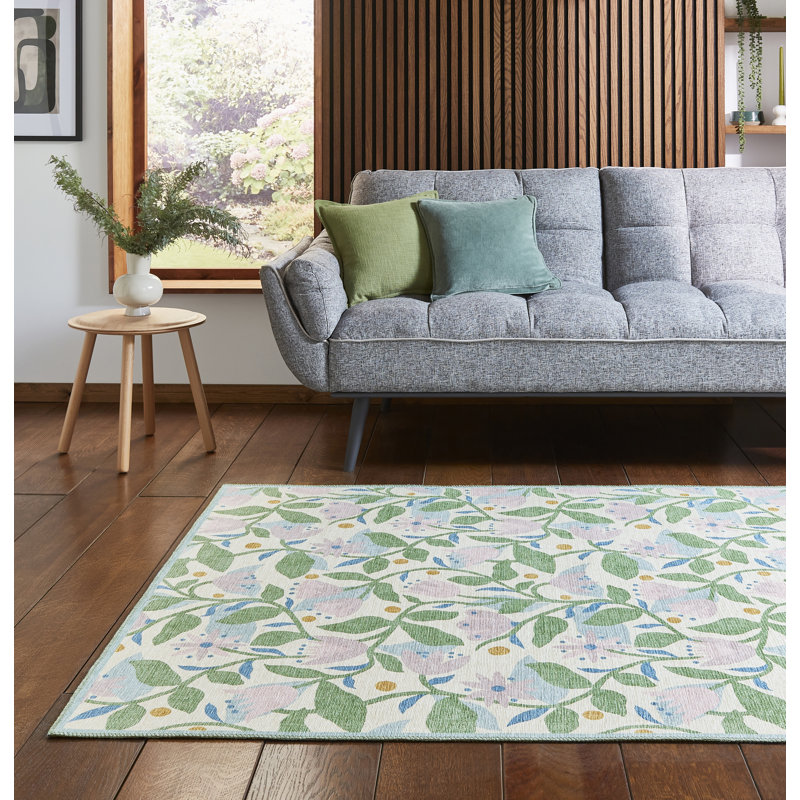 Scion Floral Digitally Printed 120cm X 170cm Area Rug
