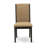 5 Piece Modern Dining Table Set Includes 1 Drop Leaves Dining Table and 4 Grey Linen Fabric Parsons Chair with High Back - Acacia Walnut Finish-446782763-446782762-446782759