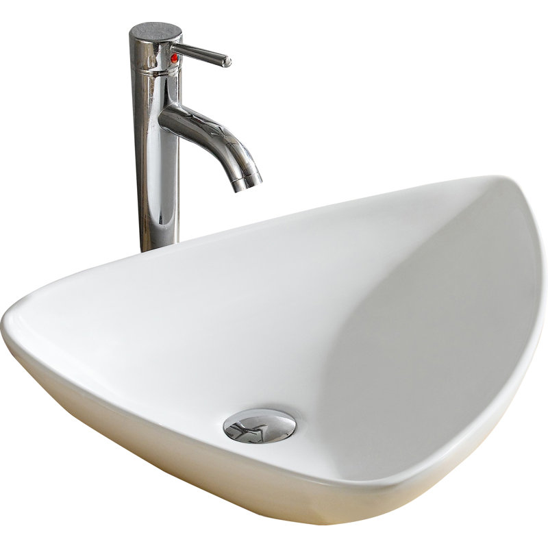 Modern Ceramic Specialty Vessel Bathroom Sink