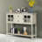 Barkell Sideboard,Buffet table,Dining cabinet,Office credenza with Bottom Shelf and 2 Drawer-1524664542