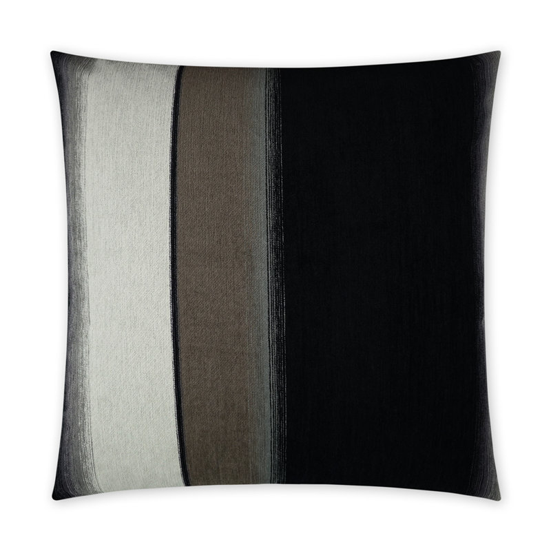 Kamara Pillow Cover & Insert, Ebony, Square 22"