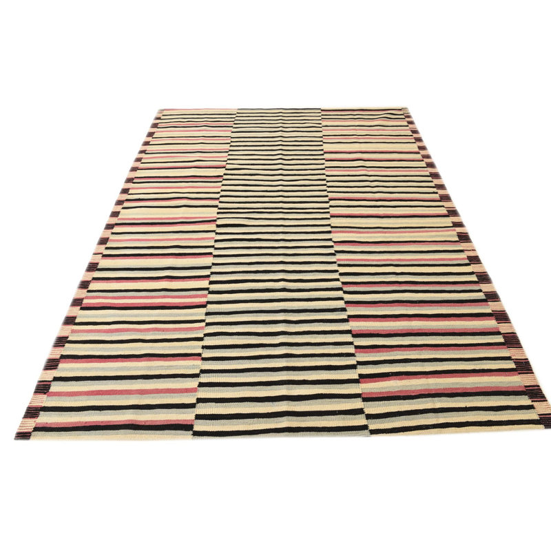 Tapis noir et blanc Orta