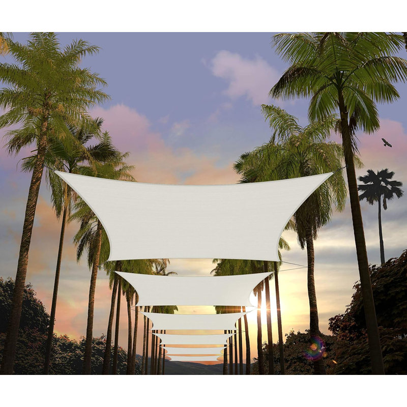 Voile d'ombrage carré Amgo, 8 pi x 8 pi, Blanc