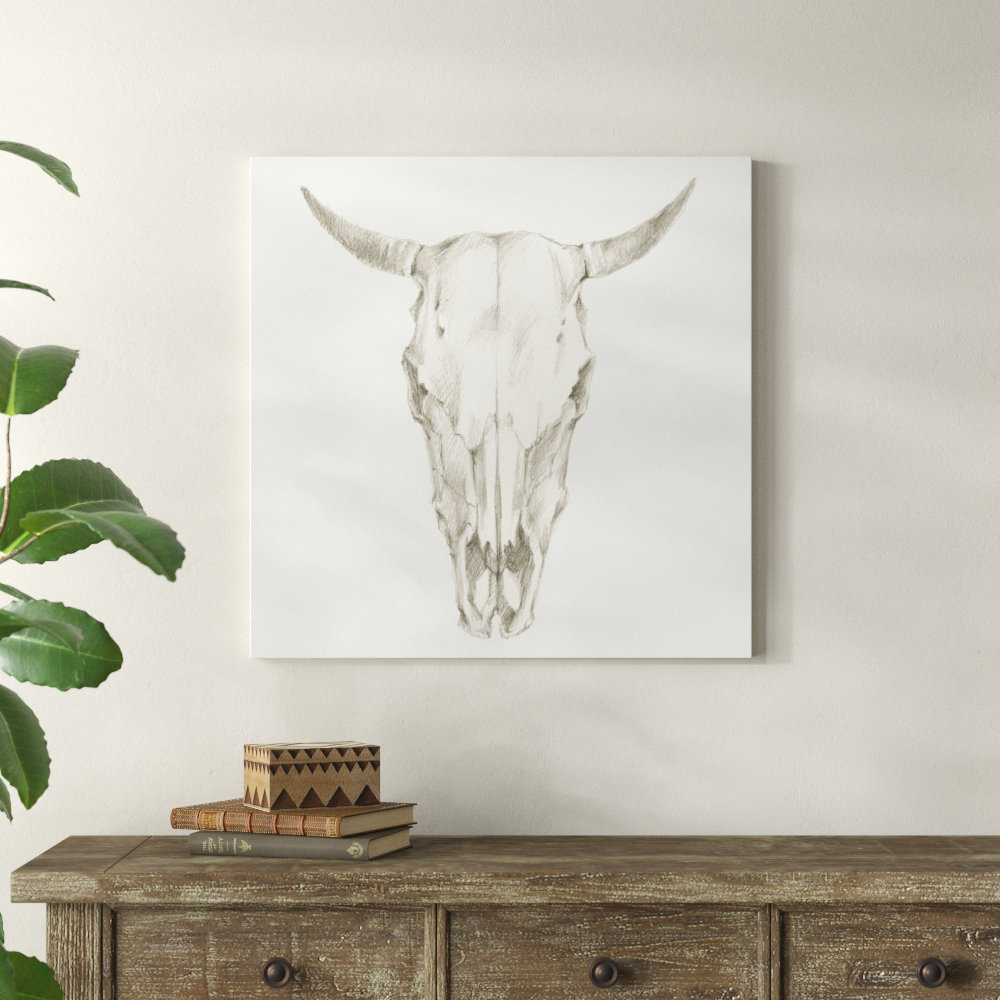 " Western Skull Mount I " by Ethan Harper Painting Print Millwood Pines 