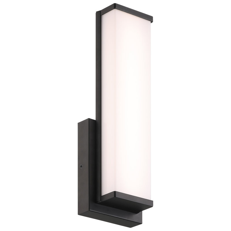 Meuble-lavabo à DEL 3CCT Citi Solo - finition noir mat, Matte Black