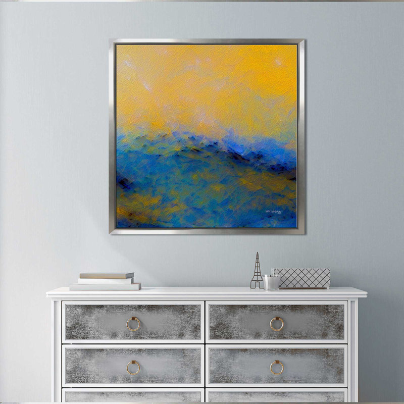 «With Thanksgiving, Psalm 100: 4» par Mark Lawrence, reproduction d'art, Cadre flottant argent
