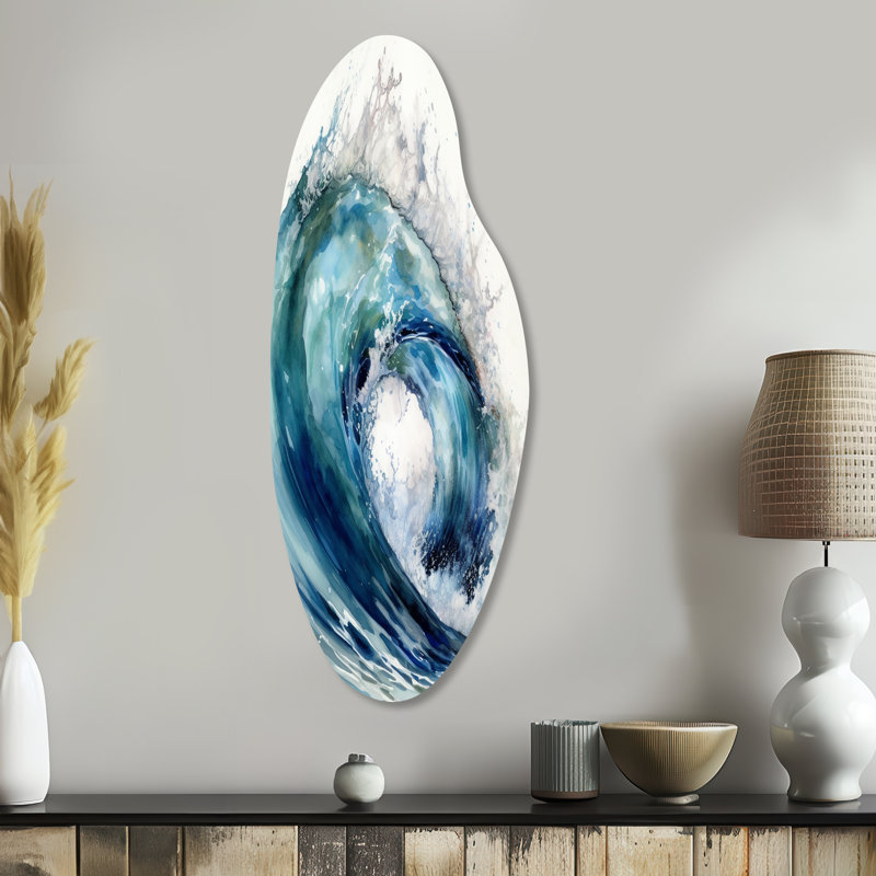 Mandell - Décoration murale irrégulière moderne en métal, H 38 po x l 15 po