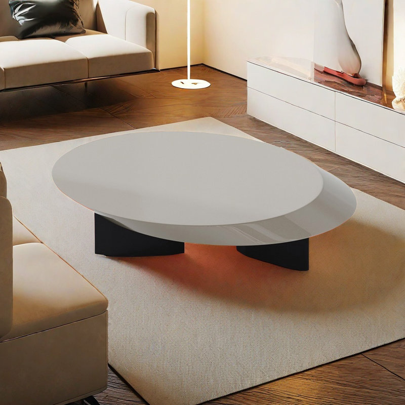 Table basse créative à personnalité minimaliste, Blanc