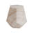 Outdoor/Indoor Lightweight Concrete Side Table/Hexagonal Round Travertine Accent Table