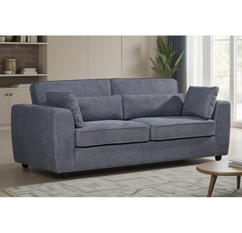 Chenille Sofa, Dark Grey, 3