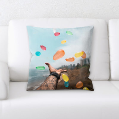 Coussin décoratif de couleurs vives