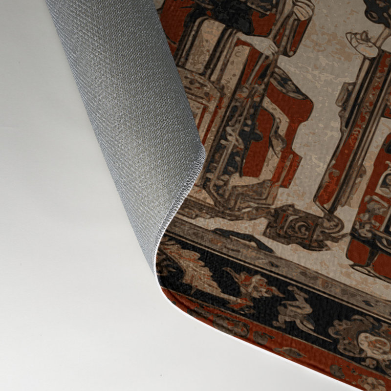 Tapis intérieur et extérieur ArtDeco, Rectangle 9 pi x 12 pi