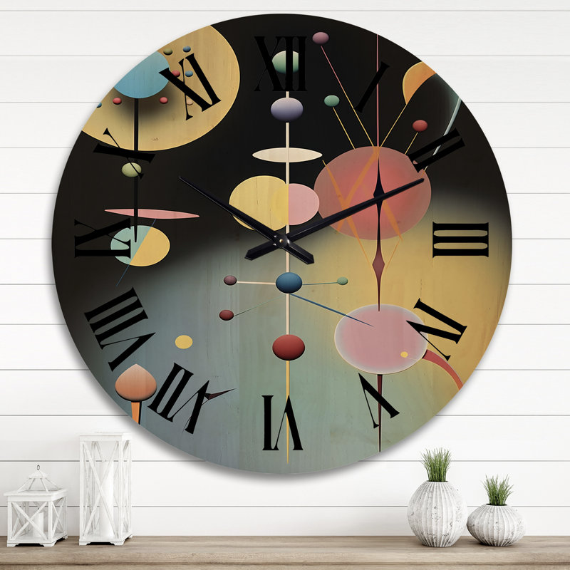 Horloge murale en bois massif Pellenberg, Très grand