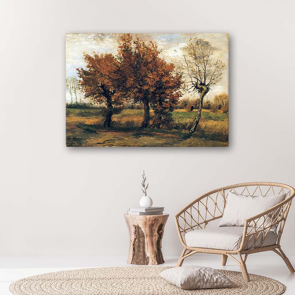 Leinwandbild Autumn Landscape Van Gogh