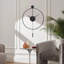 Classical Large Decorative Wall Clock With Pendulum, Modern Non-Ticking Silent Metal Wall Clocks-406026734