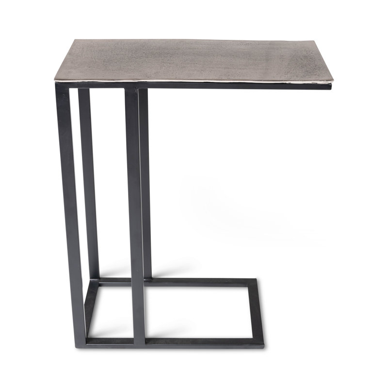 Jonica End Table, Vintage Silver, 25" H x 11" W x 20" D