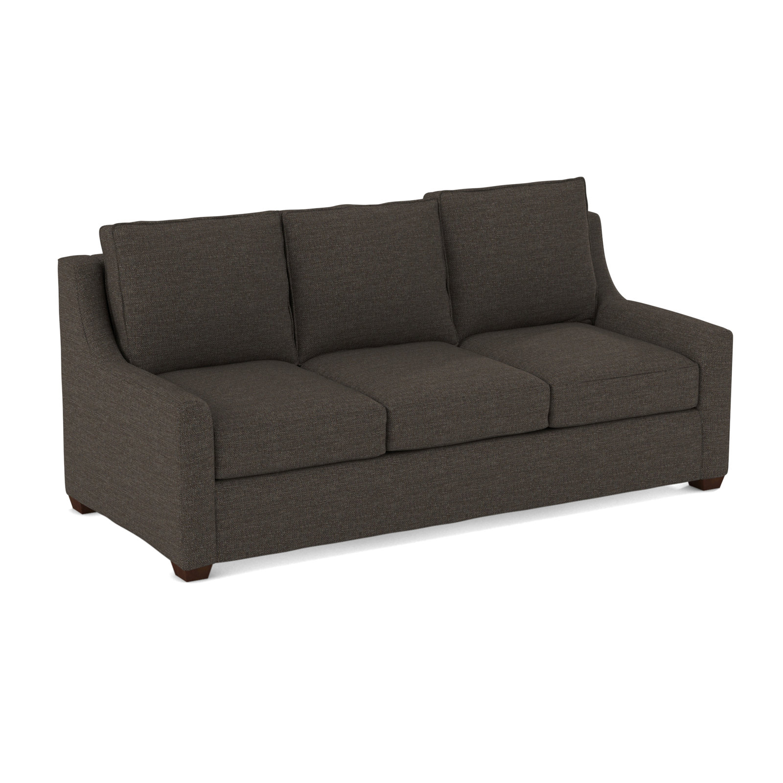 Gemi 80'' Upholstered Sofa, Drusky Charcoal Sustain® Basketweave