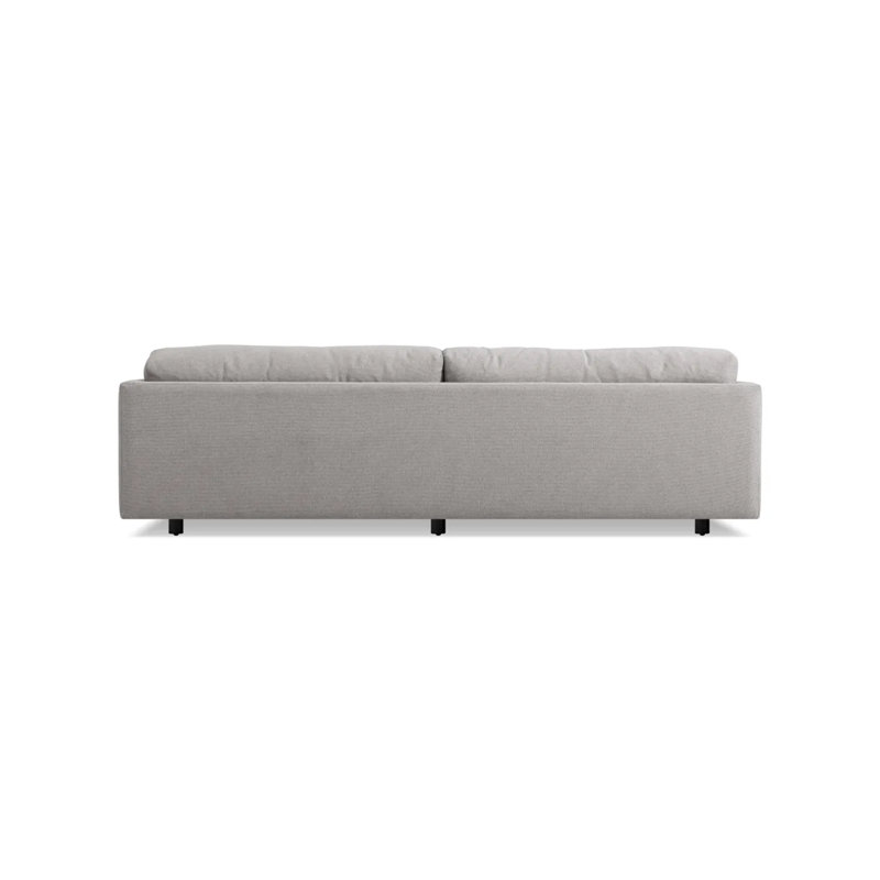 Sunday Sofa, Agnew Gray Textured Basketweave, 30" H x 102" W x 40" D