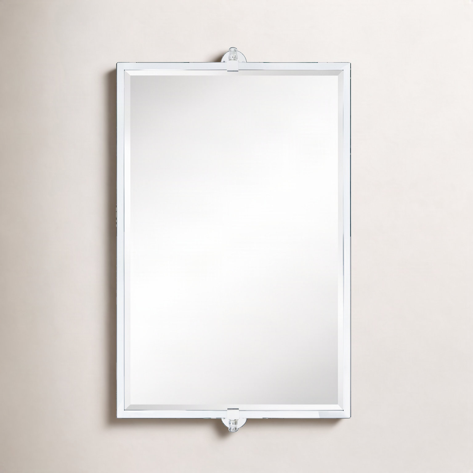 Metal Rectangle Mirror, 24" x 35", Chrome