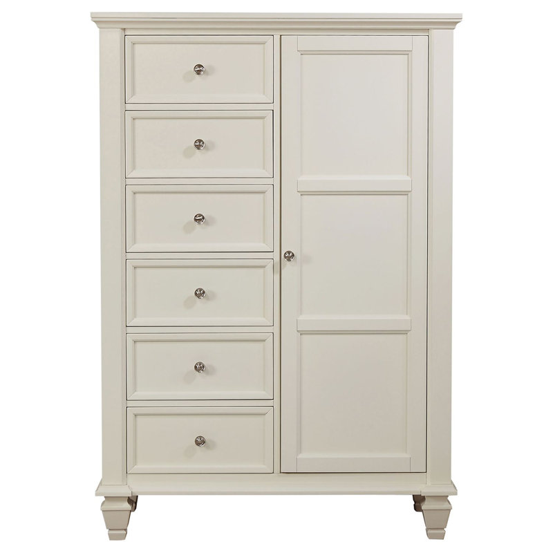 Vallauris 8-drawer Chest, Elegant and Spacious Storage Solution for Modern Bedrooms and Living Spaces., Creamy/White