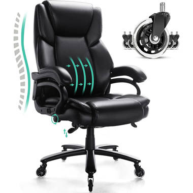 Inbox Zero Katrein Ergonomic Heated Massage Executive Chair