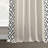 Semi Sheer Curtains for Bedroom - Solid Cotton Bordered Window Curtains Single Panel Drape-1399278350